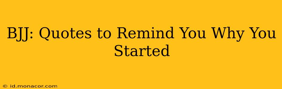 BJJ: Quotes to Remind You Why You Started