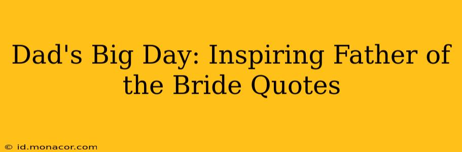 Dad's Big Day: Inspiring Father of the Bride Quotes