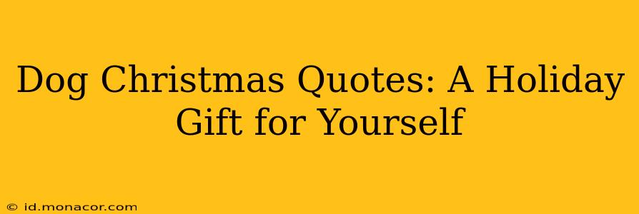 Dog Christmas Quotes: A Holiday Gift for Yourself