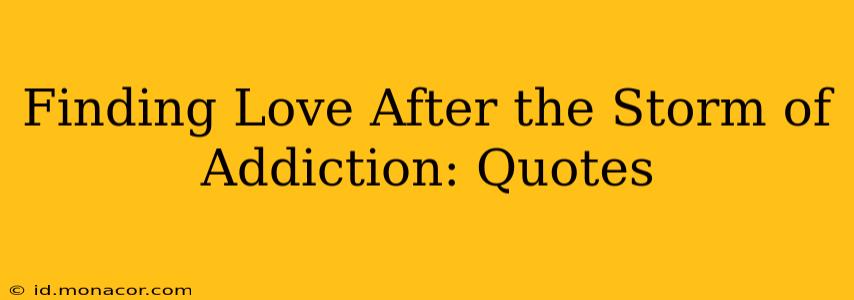 Finding Love After the Storm of Addiction: Quotes