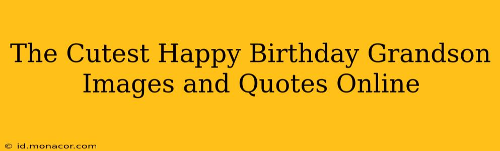 The Cutest Happy Birthday Grandson Images and Quotes Online